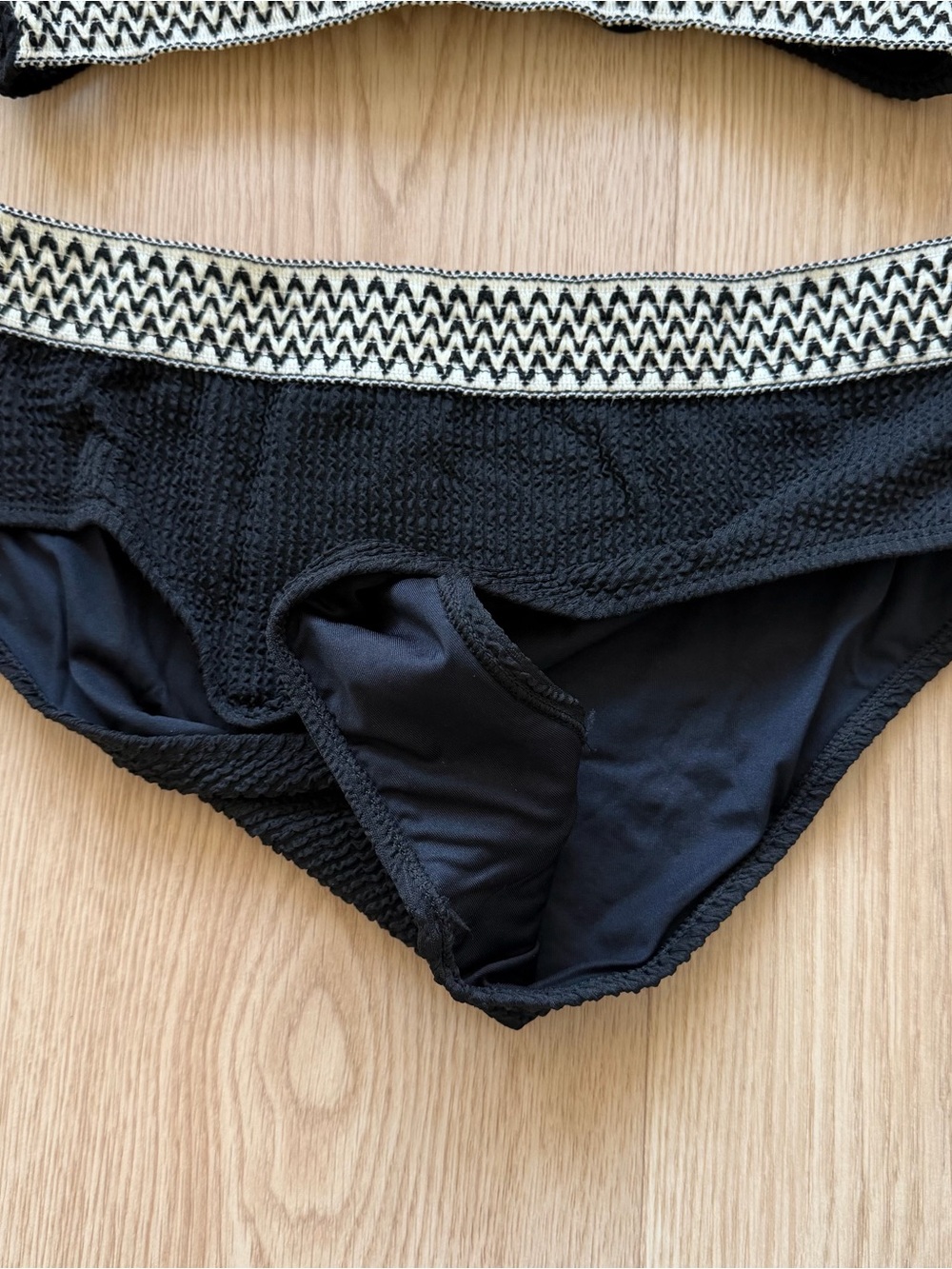Cupshe Bikini Sets Two Piece Swimsuit Square Neck Crisscross Back Tie Ribbed M - Picture 4 of 12
